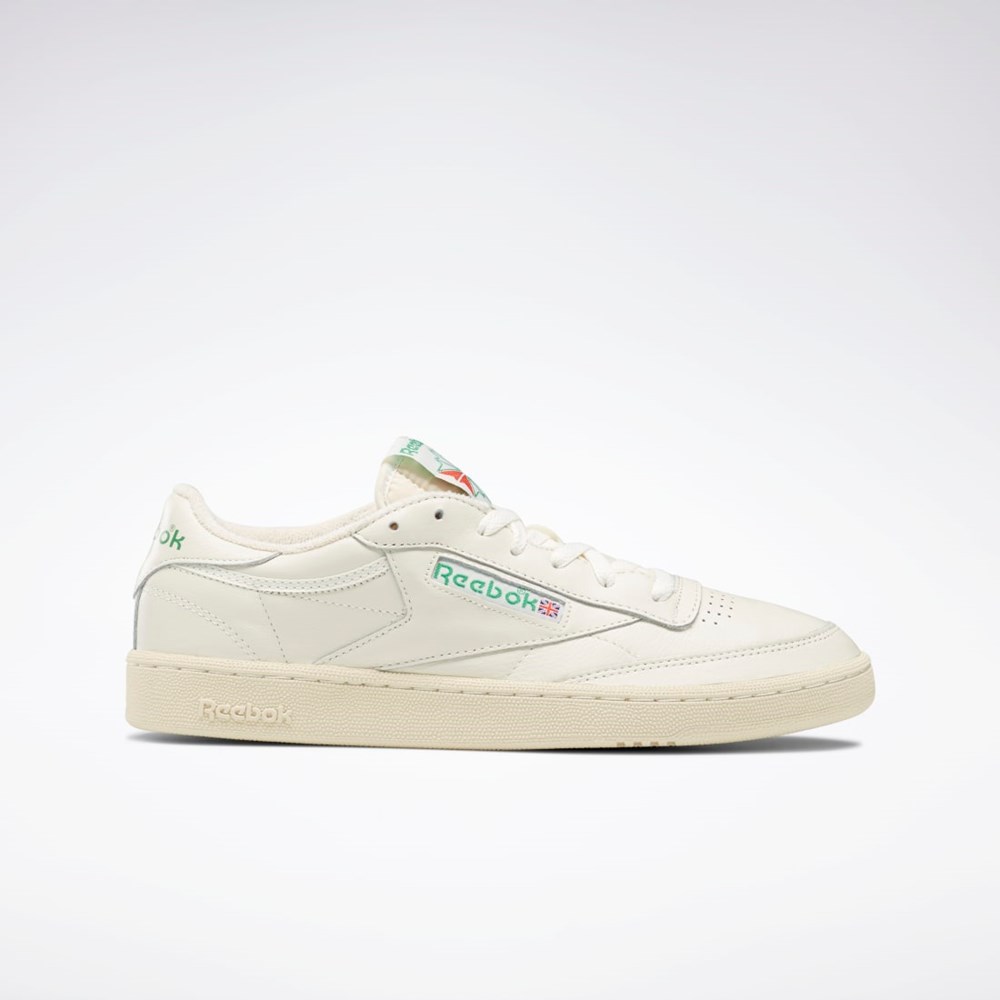 Zapatos Casuales Reebok Hombre Factory Mexico Club C 85 Vintage Shoes Verdes