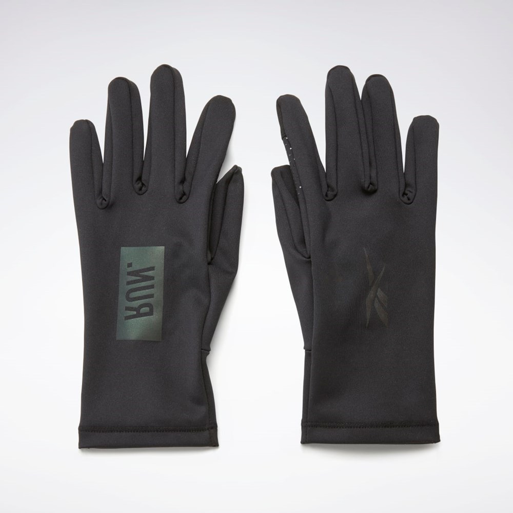 Outlet Oficial De Guantes Reebok M xico OS Run Gloves Hombre Negros