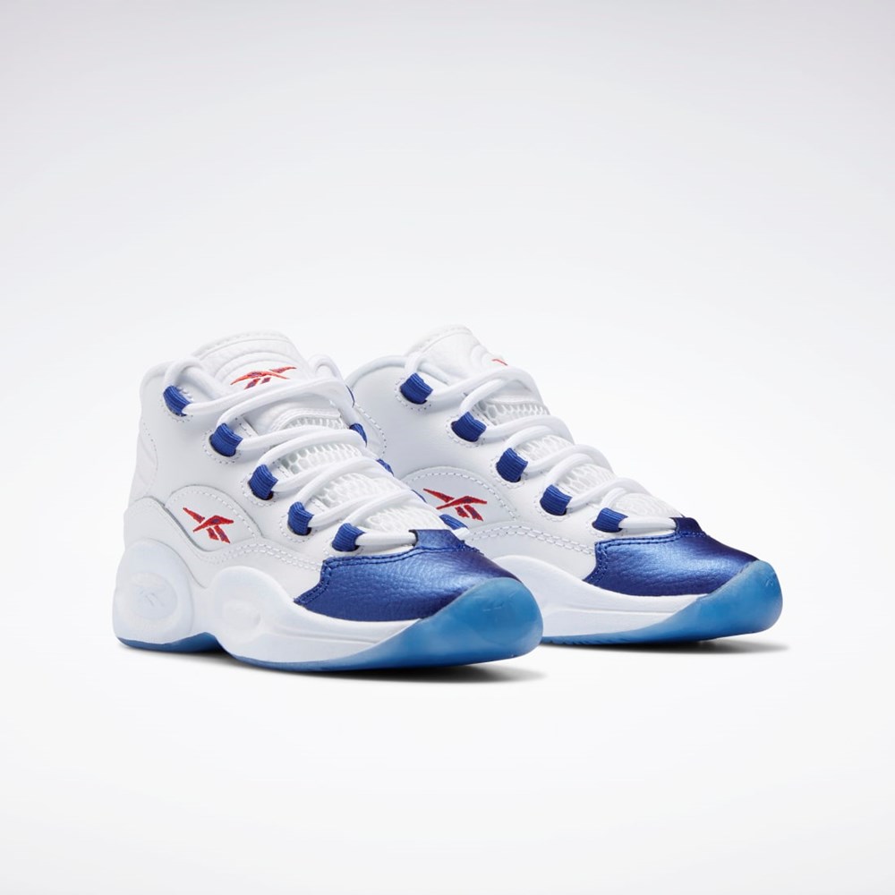 White red and blue reebok hotsell