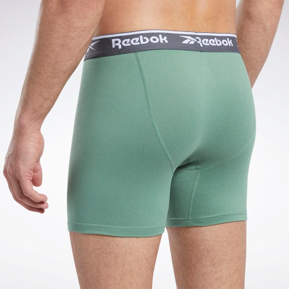 4 Calzoncillos Boxers Para Hombre Poliéster Y Elastano Reebok