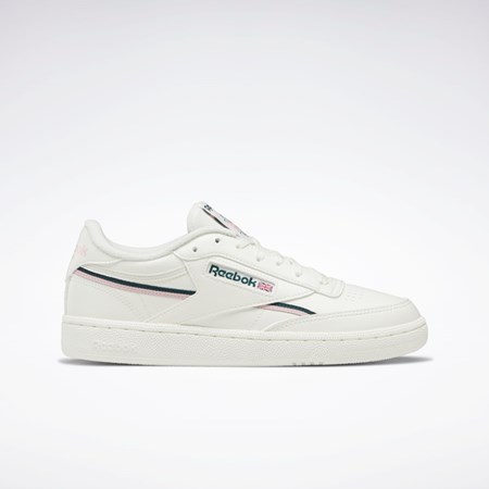 Green and white reebok classics clearance